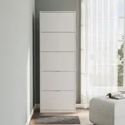 SAPATEIRA PISO/PAREDE 5 PORTAS BASCULANTES FAMILY - BRANCO - Foto 6