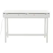 PENTEADEIRA COM ESPELHO 1,13 M X 55 CM REVEAL - BRANCO/PRATA - Foto 7