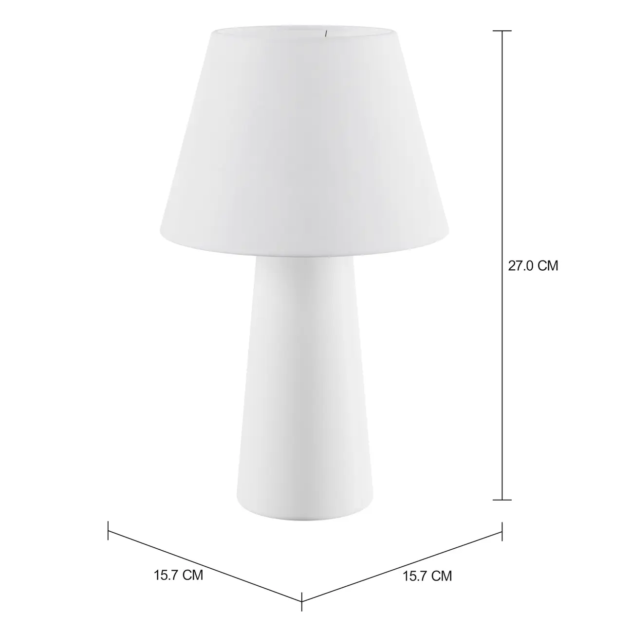 LUMINÁRIA DE MESA VIDA - BRANCO BRILHANTE/BRANCO - Foto 2