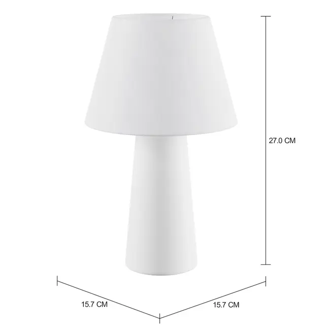 LUMINÁRIA DE MESA VIDA - BRANCO BRILHANTE/BRANCO - Foto 2