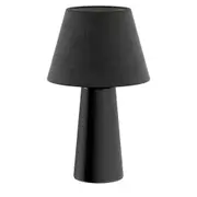 LUMINÁRIA DE MESA VIDA - PRETO BRILHANTE/PRETO - Foto 1