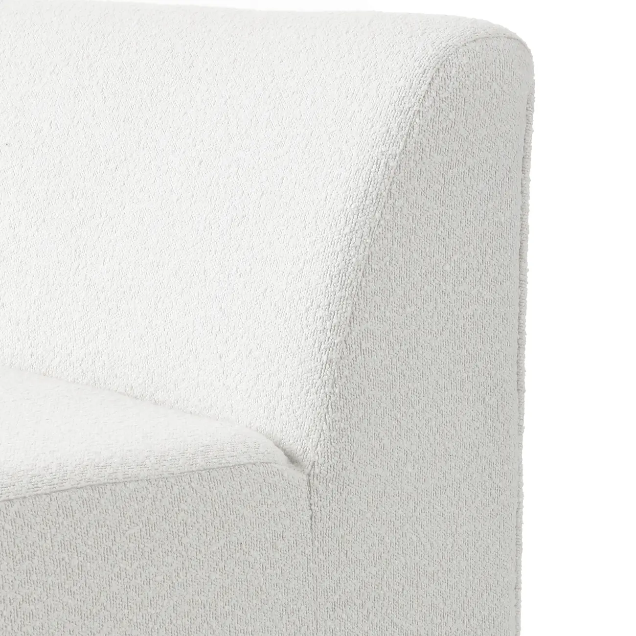 MÓDULO SOFÁ 1 LUGAR DIREITO ÔNDULO - BOUCLÉ BRANCO - Foto 7