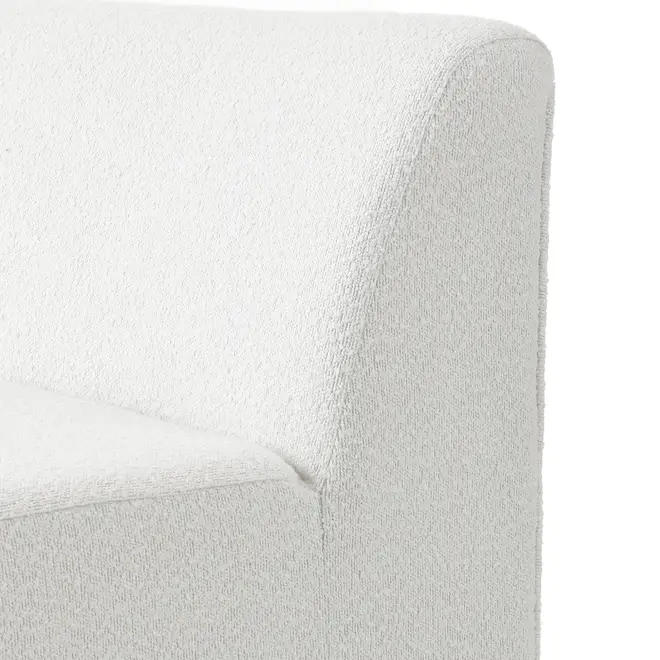 MÓDULO SOFÁ 1 LUGAR DIREITO ÔNDULO - BOUCLÉ BRANCO - Foto 7