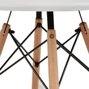 MESA INFANTIL REDONDA 60 CM EASY WOOD - FAIA/BRANCO - Foto 4