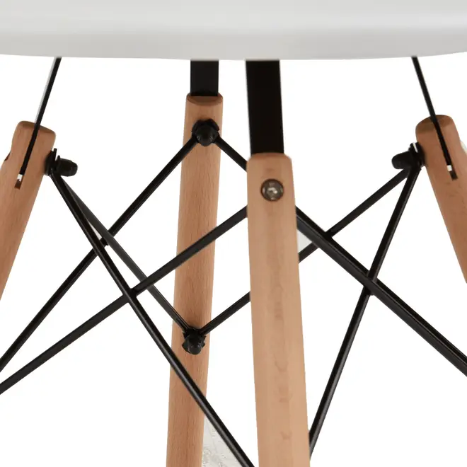 MESA INFANTIL REDONDA 60 CM EASY WOOD - FAIA/BRANCO - Foto 4