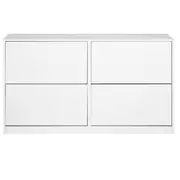 SAPATEIRA HORIZONTAL PISO/PAREDE 4 PORTAS BASCULANTES FAMILY - BRANCO - Foto 1