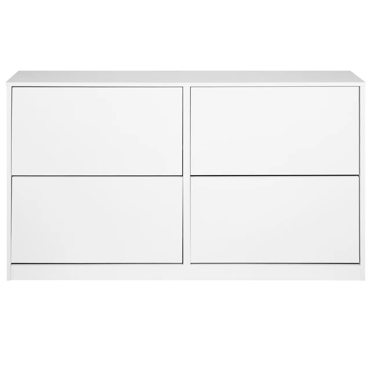 SAPATEIRA HORIZONTAL PISO/PAREDE 4 PORTAS BASCULANTES FAMILY - BRANCO - Foto 1