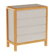 CÔMODA 4 GAVETAS 90 CM X 45 CM KANT - CAMELO/AMÊNDOA - Foto 20