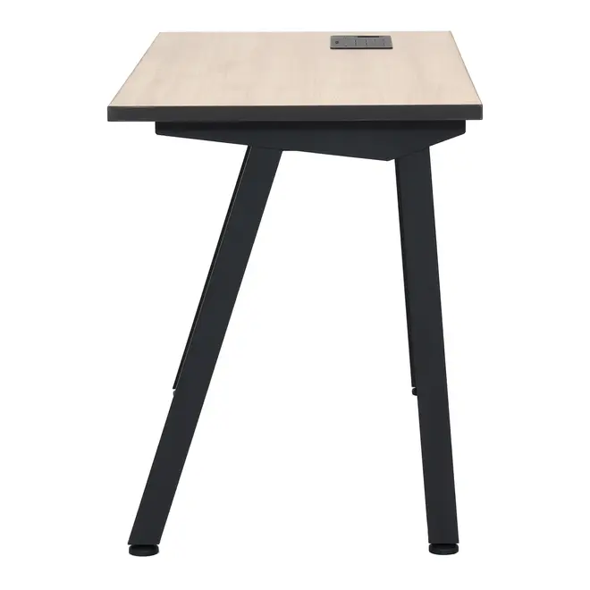 MESA 1,20 M X 60 CM COM CAIXA PARA CONECTIVIDADE ALETA - KONKRET/OAK TAMMI - Foto 4