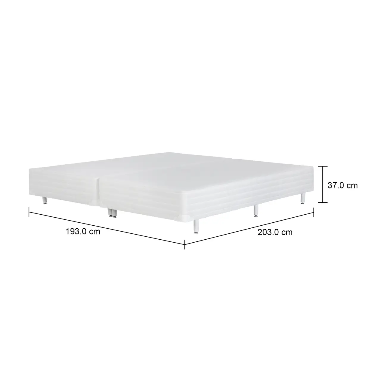 BASE PARA CAMA BOX KING 1,93 M X 2,03 M MAX - BRANCO - Foto 5