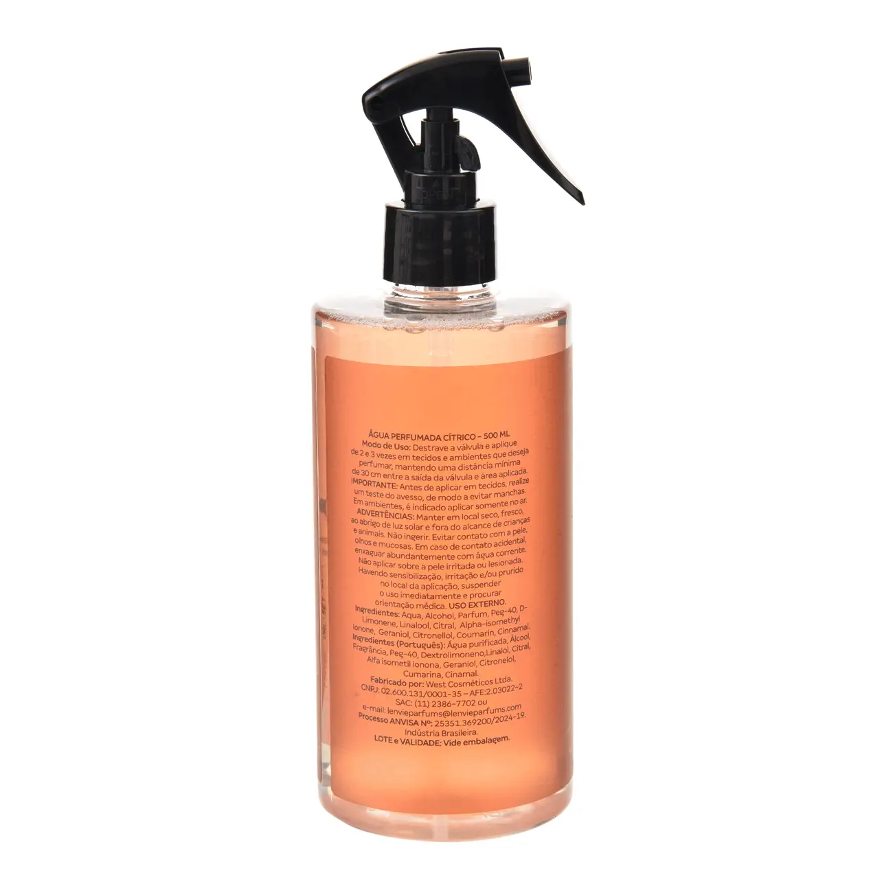ÁGUA PERFUMADA CÍTRICO 500 ML ESSENCIALS - TERRACOTA/PRETO - Foto 4