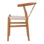 CADEIRA DE JANTAR WISHBONE II - FAIA/FIBRA CLARA - Foto 3