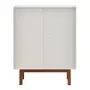 BUFFET 2 PORTAS 80 CM X 40 CM POINT - BRANCO/NOZES - Foto 8
