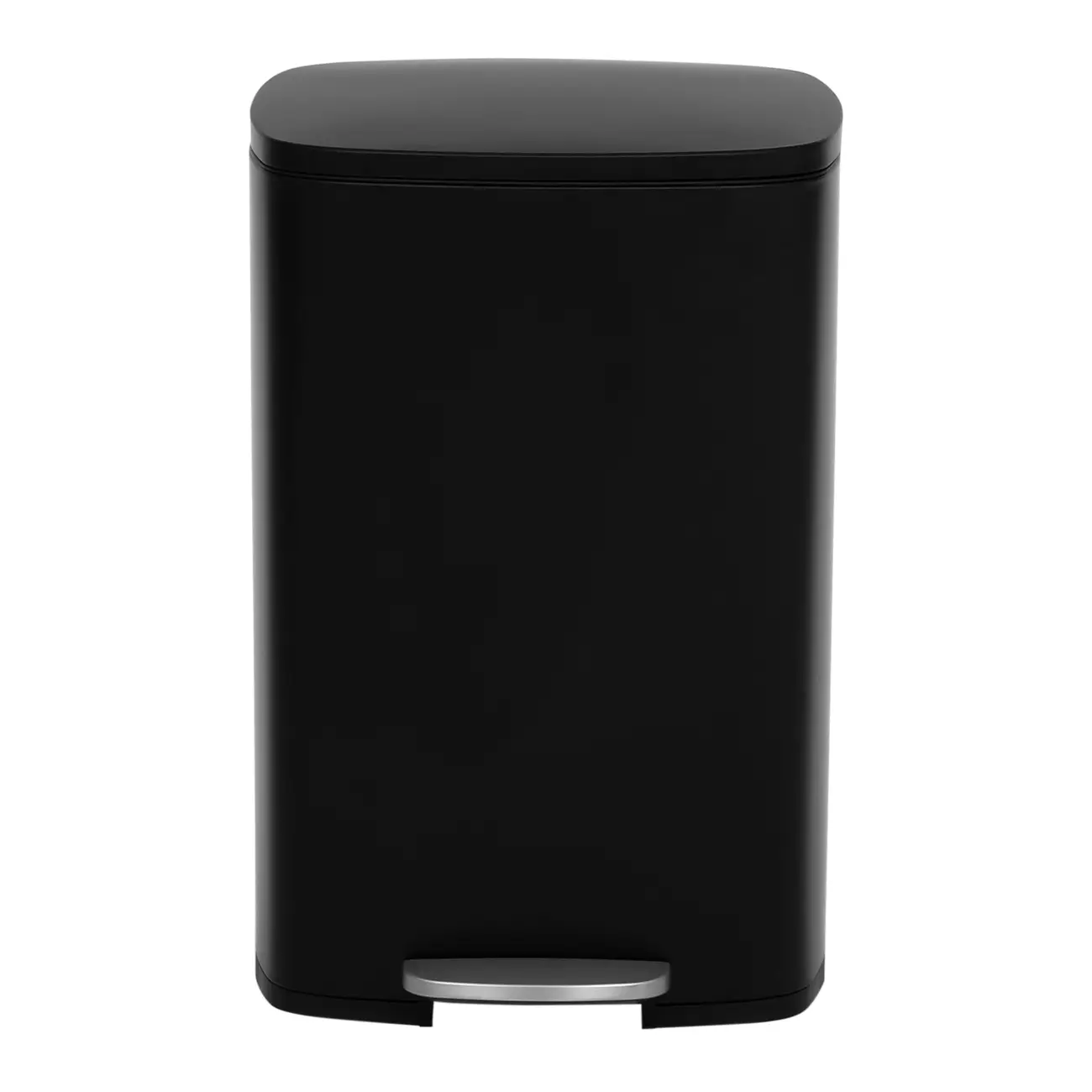 LIXEIRA COM PEDAL 50 L CHANDLER - PRETO/INOX - Foto 4