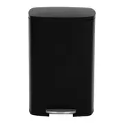 LIXEIRA COM PEDAL 50 L CHANDLER - PRETO/INOX - Foto 4