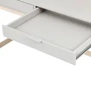 ESCRIVANINHA 2 GAVETAS 1,20 M X 50 CM SNAB - NATURAL WASHED/FLANDRES - Foto 11