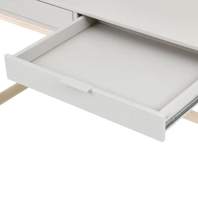 ESCRIVANINHA 2 GAVETAS 1,20 M X 50 CM SNAB - NATURAL WASHED/FLANDRES - Foto 11