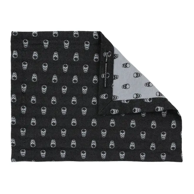 LUGAR AMERICANO 45 CM X 35 CM CAVEIRA - PRETO/BRANCO - Foto 2