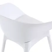CADEIRA DE JANTAR COM BRAÇOS TALIA - BRANCO/BRANCO - Foto 7