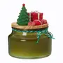 VELA POTE 12 CM PRESENTE SANTA ROCKS - MUSGO/ TERRACOTA - Foto 5