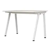 MESA 1,20 M X 60 CM COM CAIXA PARA CONECTIVIDADE ALETA - BRANCO/OAK TAMMI - Foto 2