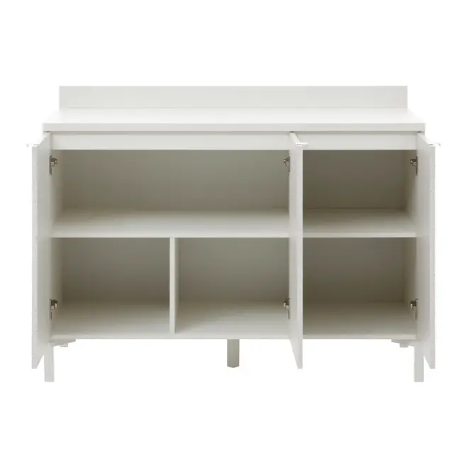 ARMÁRIO INFERIOR 120 3P C/TAMPO SLEEK - BRANCO/GRANILITE - Foto 3