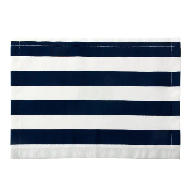 LUGAR AMERICANO 36 CM X 50 CM BLUETSRIPE - BRANCO/AZUL ESCURO - Foto 1