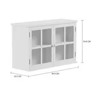 NICHO 2 PORTAS 54 CM X 84 CM X 32 CM ESTÂNCIA - BRANCO/INCOLOR - Foto 4