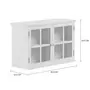 NICHO 2 PORTAS 54 CM X 84 CM X 32 CM ESTÂNCIA - BRANCO/INCOLOR - Foto 4