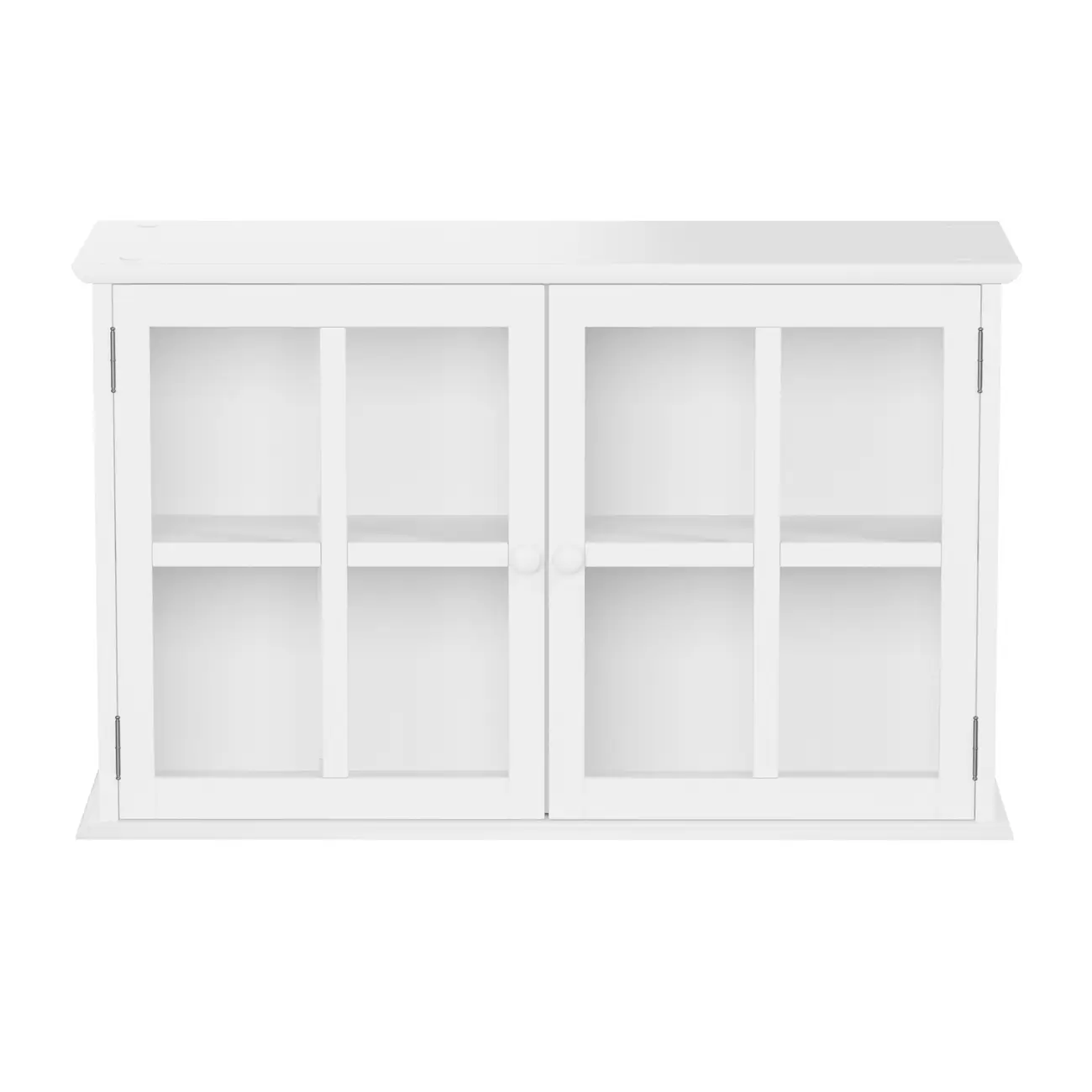 NICHO 2 PORTAS 54 CM X 84 CM X 32 CM ESTÂNCIA - BRANCO/INCOLOR - Foto 1