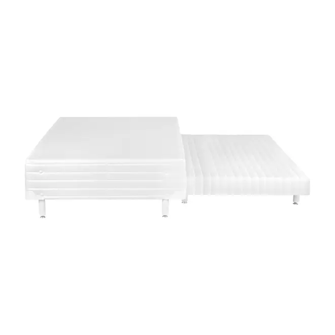 BASE PARA CAMA BOX SOLTEIRO 98 CM X 1,98 M COM CAMA INFERIOR MAX - BRANCO - Foto 5