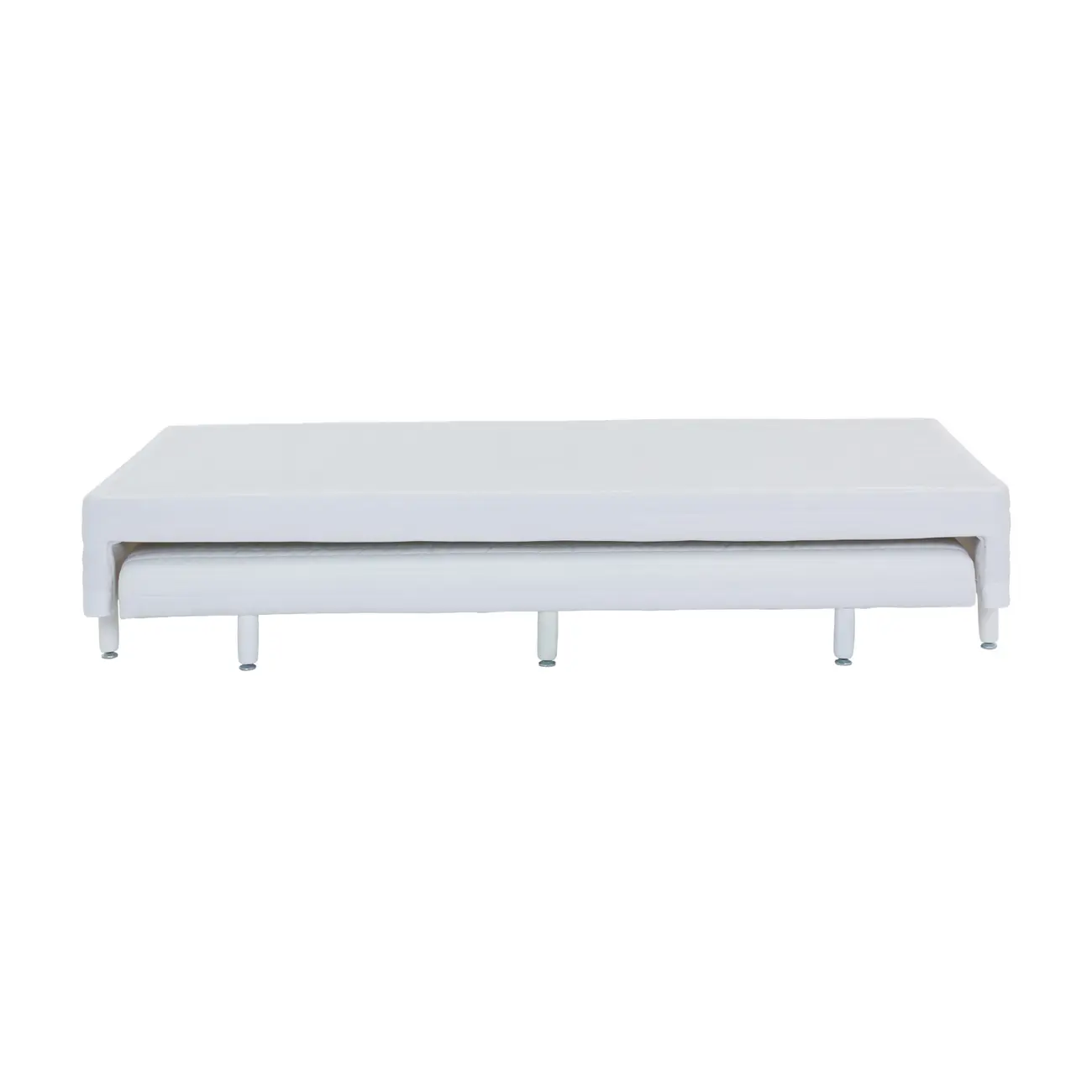 BASE PARA CAMA BOX SOLTEIRO 88 CM X 1,88 M COM CAMA INFERIOR MAX - BRANCO - Foto 3