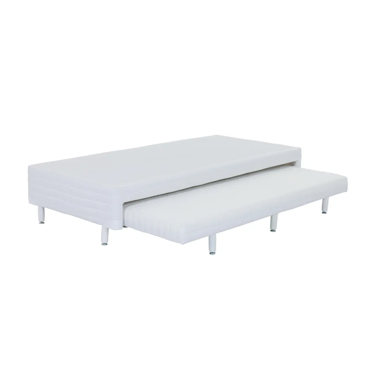 BASE PARA CAMA BOX SOLTEIRO 88 CM X 1,88 M COM CAMA INFERIOR MAX - BRANCO - Foto 4