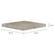 LAJOTA QUADRADA PARA BASE DE OMBRELONE 11 KG ÂNCORA - KONKRET - Foto 2