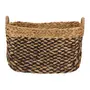 CESTO 29 CM X 45 CM X 35 CM AGUAPÉ - FIBRA NATURAL/PRETO - Foto 2