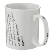 CANECA 350 ML LIVRO EM LOUÇAS - BRANCO/PRETO - Foto 7