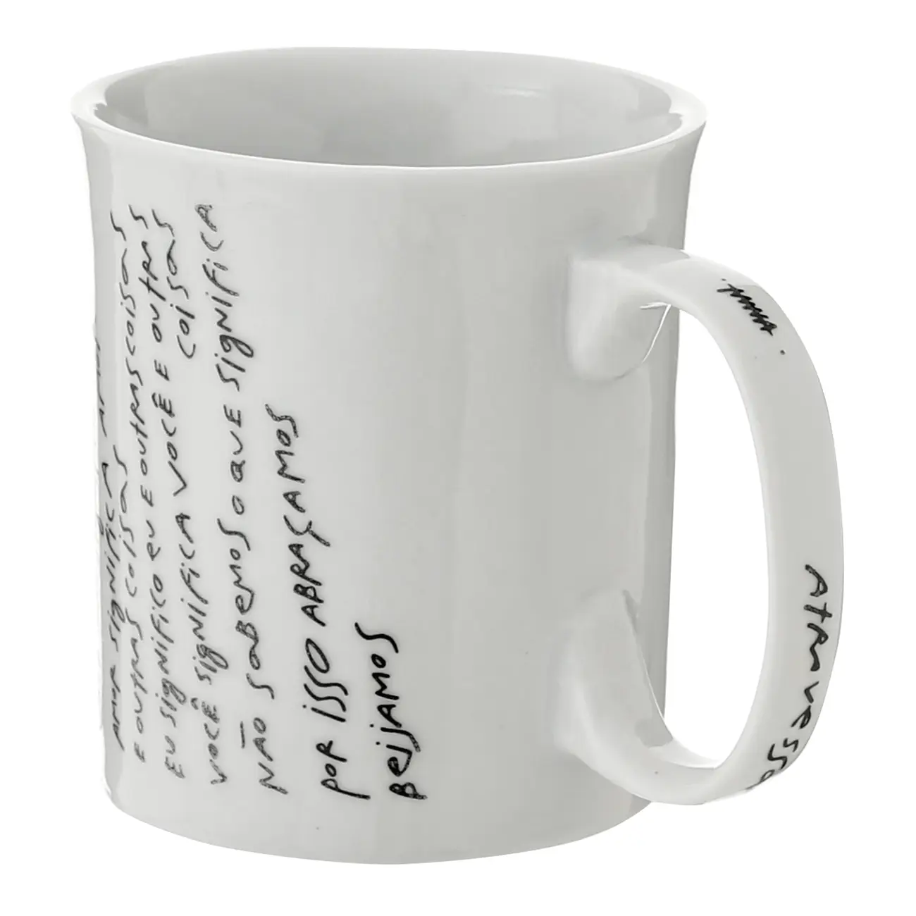 CANECA 350 ML LIVRO EM LOUÇAS - BRANCO/PRETO - Foto 7