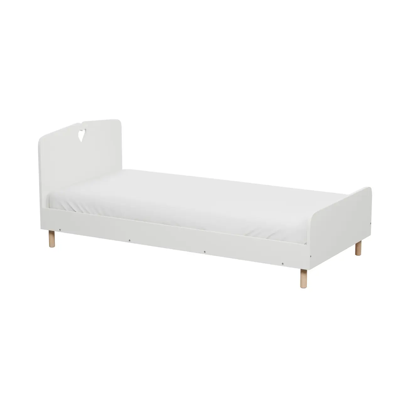 MY LITTLE LOVE CAMA SOLTEIRO 88 CM - BRANCO/NATURAL WASHED - Foto 6