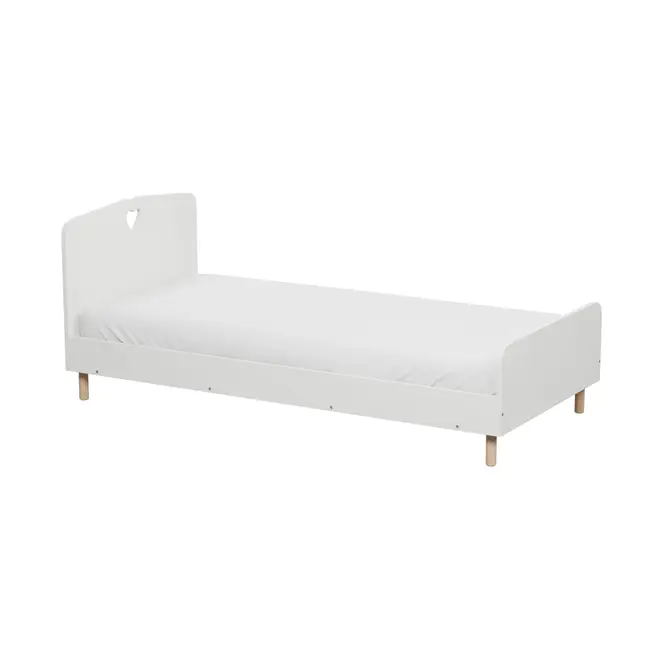 MY LITTLE LOVE CAMA SOLTEIRO 88 CM - BRANCO/NATURAL WASHED - Foto 6