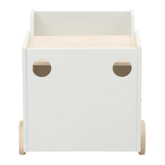 MESA INFANTIL 47 CM X 70 CM MINICIDADE - BRANCO/NATURAL WASHED - Foto 2