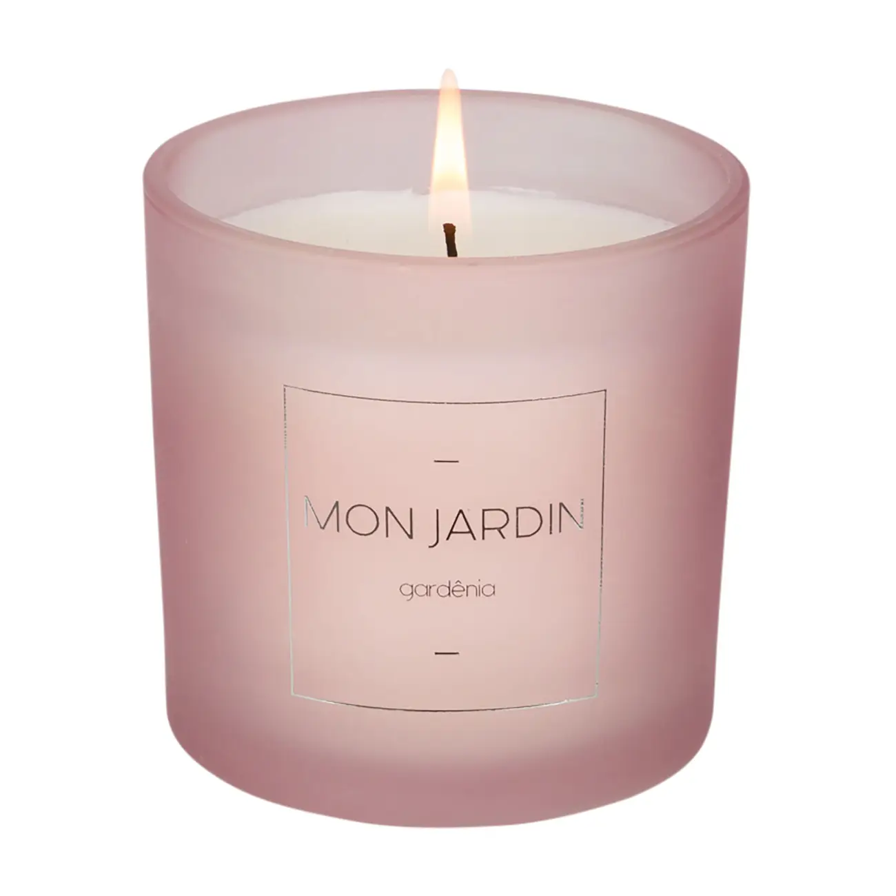 VELA PERFUMADA POTE GARDÊNIA MON JARDIN - MALVA/BRANCO - Foto 3
