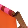 ESPREGUIÇADEIRA RECLINÁVEL EM 3 POSIÇÕES LISTRAS CAMINHOS DO SOL - VERMELHO/ROSA - Foto 8