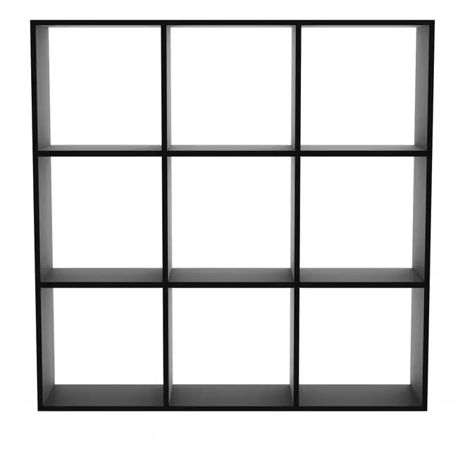 ESTANTE 1,28 M X 1,28 M CÉLULA - PRETO - Foto 1