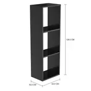ESTANTE 44 CM X 1,28 M CÉLULA - PRETO - Foto 2