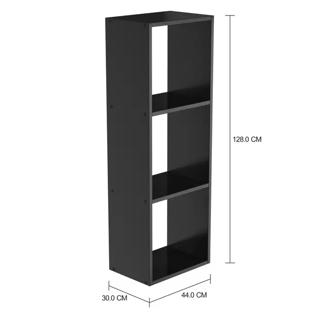 ESTANTE 44 CM X 1,28 M CÉLULA - PRETO - Foto 2