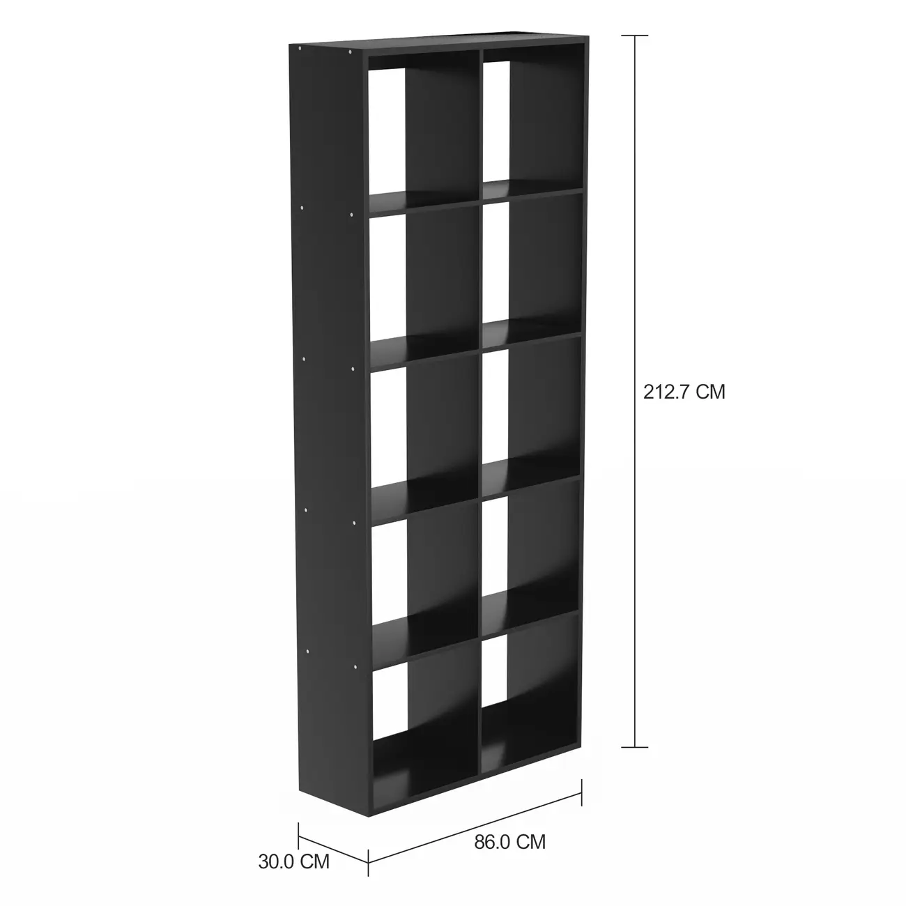 ESTANTE 86 CM X 2,12 M CÉLULA - PRETO - Foto 2