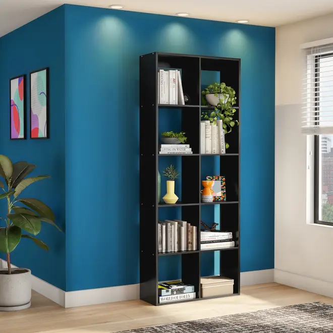 ESTANTE 86 CM X 2,12 M CÉLULA - PRETO - Foto 3