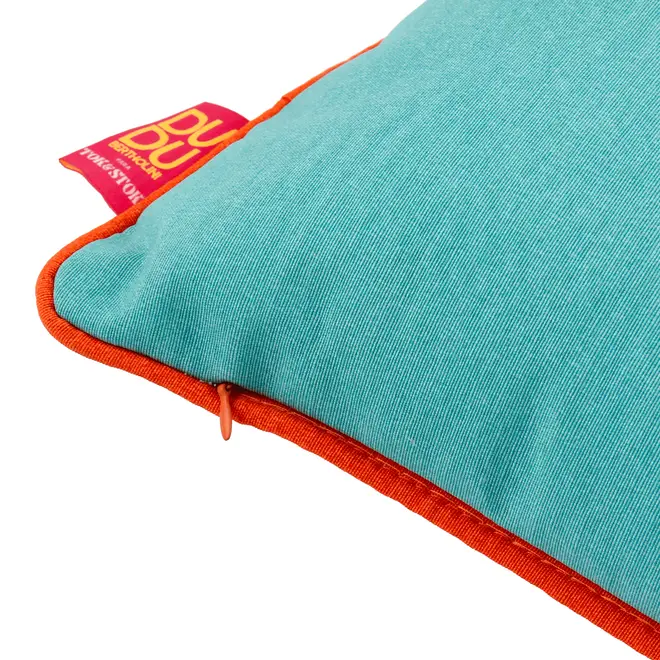 ALMOFAFA 50 CM X 32 CM VIBRA VERÃO MEMPHIS CLARA - VERDE ÁGUA/AÇAY - Foto 5