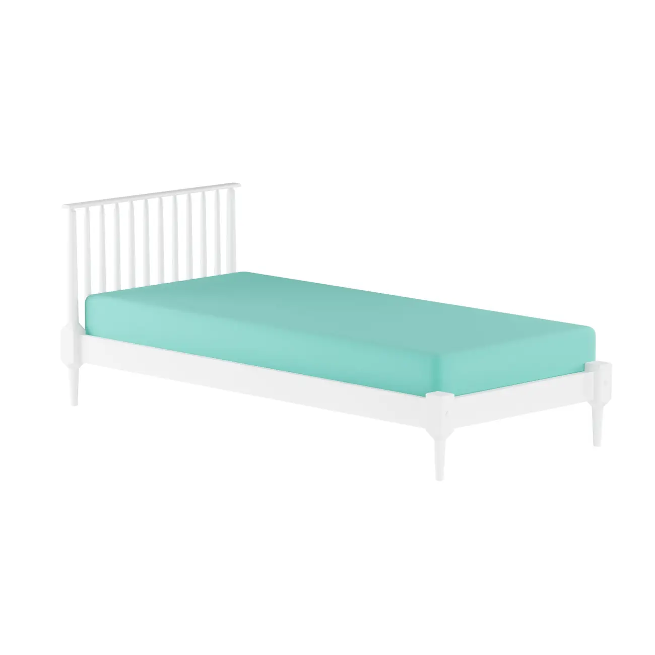 LENÇOL COM ELÁSTICO SOLTEIRO 88 CM X 1,88 M X 30 CM MAXY - SORBET DE MENTA - Foto 4