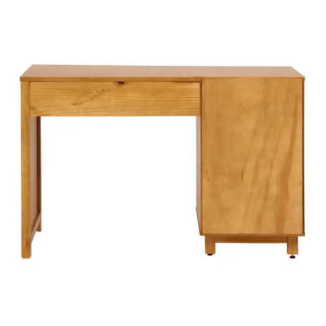 ESCRIVANINHA 1 PORTA COM PALHINHA 1,20 M X 52 CM PALHANDI - AMÊNDOA/NATURAL - Foto 6